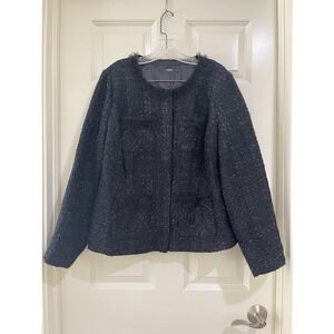 alfani women black blazer size fits XL